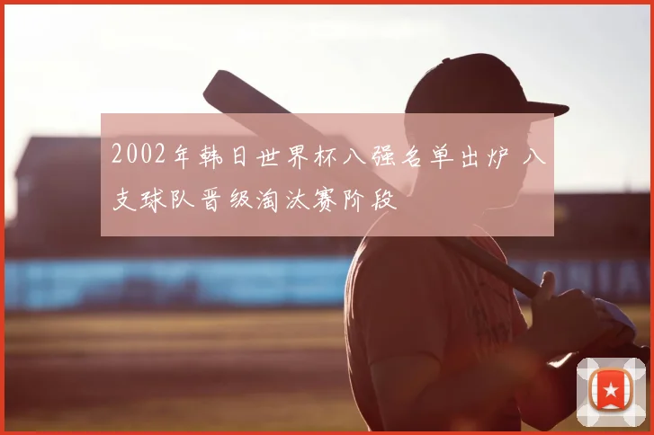 2002年韩日世界杯八强名单出炉 八支球队晋级淘汰赛阶段